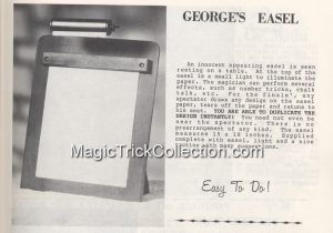 MAK Magic George's Easel Instruction Sheet