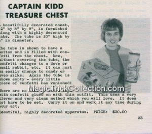 Jimmy King's Captain Kidd's Treasure Chest Instruction Sheet