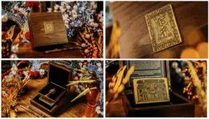 After Sound Deluxe Walnut Boxset Collectible Playing Cards & Coin