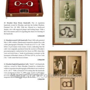 Potter & Potter Auctions Houdiniana Magic Auction Catalog